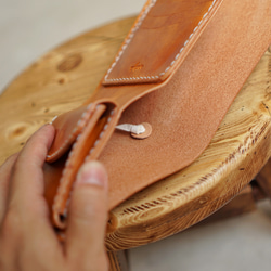 “コンチョ巻きウォレット” 本革　財布　手縫い　手染め　財布　プレゼント 4枚目の画像