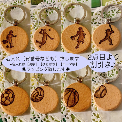 ウッドバーニング キーホルダー イラスト 名入れ 無料 名前 名前