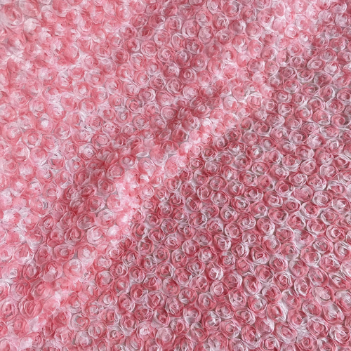 AZ200ピンク ☆長さ50CM*幅130CM ☆ 希少品 立体薔薇レース生地