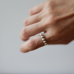 Karen silver ring / つぶつぶ 2枚目の画像