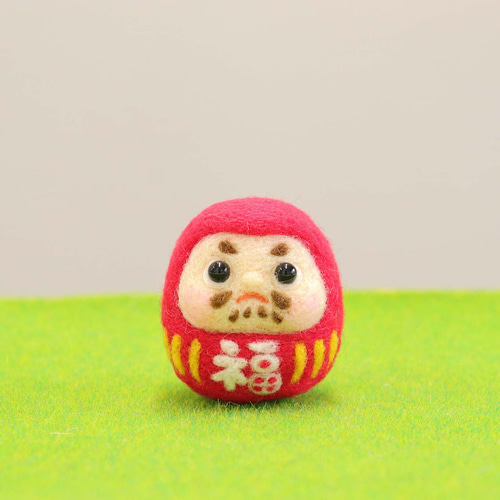 羊毛フェルト プチ福だるま 縁起物 羊毛フェルト toiro 通販 16469011