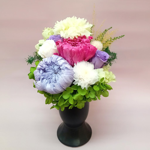 お供え花】和モダン仏花 お供え プリザーブドフラワー 供花 お供え