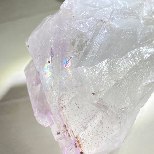 カコクセナイト ファントム✨ ラベンダー アメジスト 結晶 原石 ラフストーン