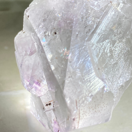 カコクセナイト ファントム✨ ラベンダー アメジスト 結晶 原石 ラフストーン