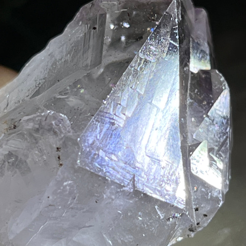 カコクセナイト ファントム✨ ラベンダー アメジスト 結晶 原石 ラフストーン