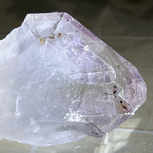 カコクセナイト ファントム✨ ラベンダー アメジスト 結晶 原石 ラフストーン