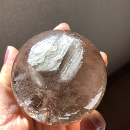 レア☆】虹入り☆千層ガーデンクォーツスフィア（丸玉）☆62mm！☆瀧川