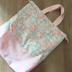 あーちゃん様専用　女の子♡入園入学準備グッズ　pink rabbit floral〜ウサギとお花 5枚目の画像