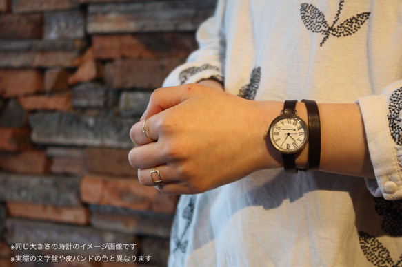 ◆真鍮製　クォーツ式手作り腕時計◆RBQ-5054-RN 4枚目の画像
