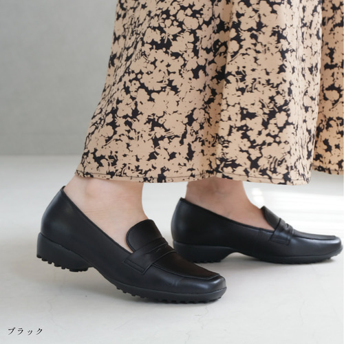 blanc/bleu★本革ローファー★35★22.5★EEEE★試着のみ 日本の職人のこだわりが詰まる足に優しい日本製本革ローファー