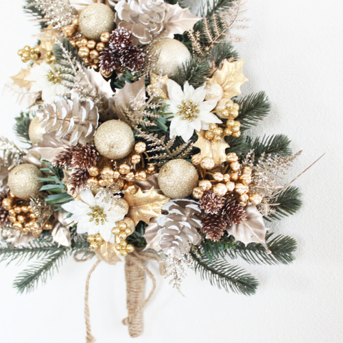 壁に掛けるクリスマスツリー リースタイプのクリスマスツリー Z1030 壁