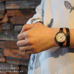 ◆真鍮製　クォーツ式手作り腕時計◆RBQ-5053-DOG 4枚目の画像