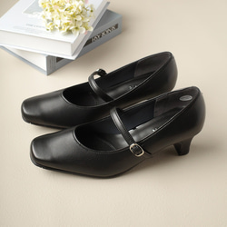 若々しくお洒落なストラップパンプス5cmヒール 日本製本革 / PO-NU751 14枚目の画像