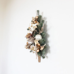 壁に掛けるクリスマスツリー（ミニタイプ）「送料無料」リースタイプ 8枚目の画像