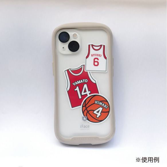 BASKET BALL NAME STICKER／耐水・耐光・強力粘着 7枚目の画像