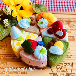 フェルトままごと アソートケーキセット おもちゃ・人形 mofu.mofu