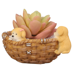 植木鉢 小型 かわいいキャラクター動物 卓上用 多肉植物用フラワーポット ペンホルダー 花器 収納 装飾品 5枚目の画像