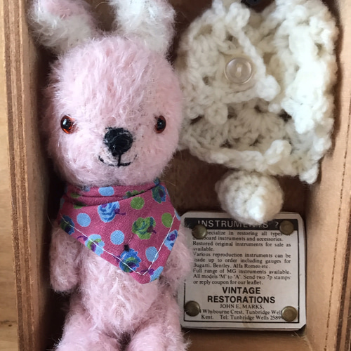 * vintage bear ❀ イチゴみるく色の 可愛い クマちゃん vintage bear ❀ イチゴみるく色の 可愛い クマちゃん