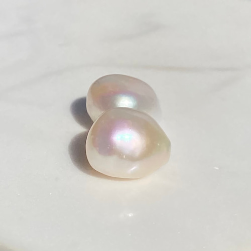無穴✨ルースパール新入荷✨大きめ14mmバロックパール✨淡水