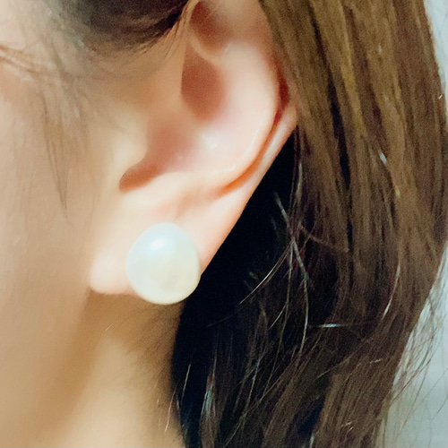 無穴✨ルースパール新入荷✨大きめ14mmバロックパール✨淡水