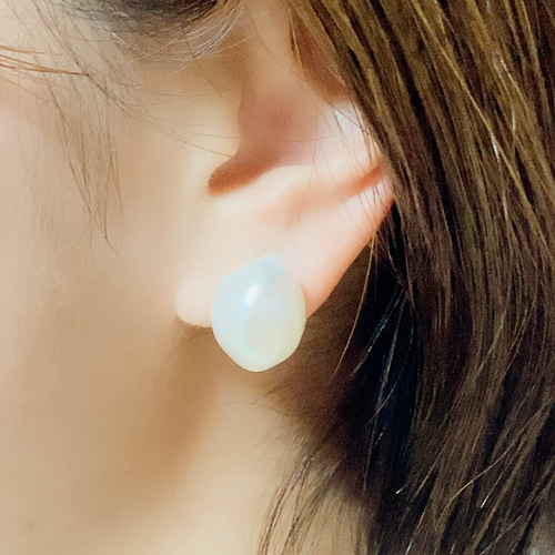 無穴✨ルースパール新入荷✨大きめ16mmバロックパール✨淡水
