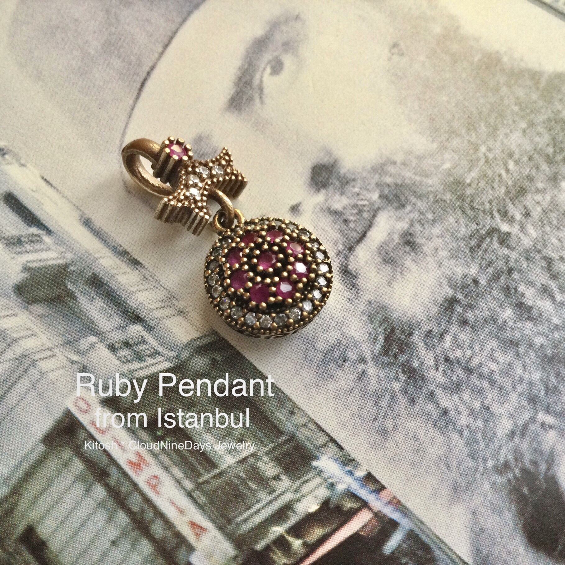 トルコ製ルビーSLVペンダントトップ　限定1