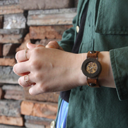 ◆真鍮製　手巻式手作り腕時計◆RBM-4010 4枚目の画像