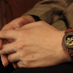 ◆真鍮製　手巻式手作り腕時計◆RBM-4010 6枚目の画像