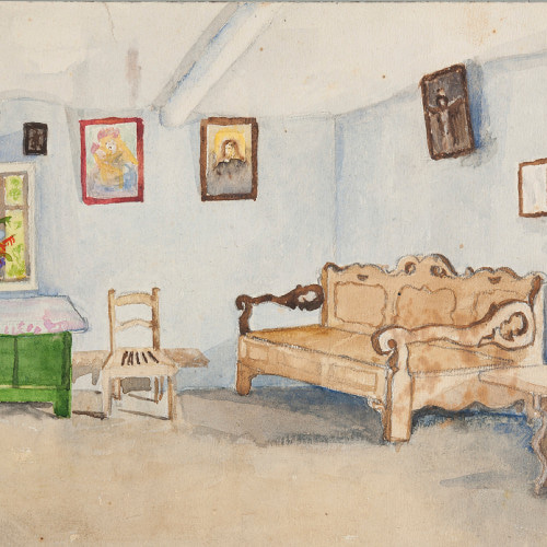 NO.497】絵画の部屋アートポスター☆ユニーク個性的おしゃれ