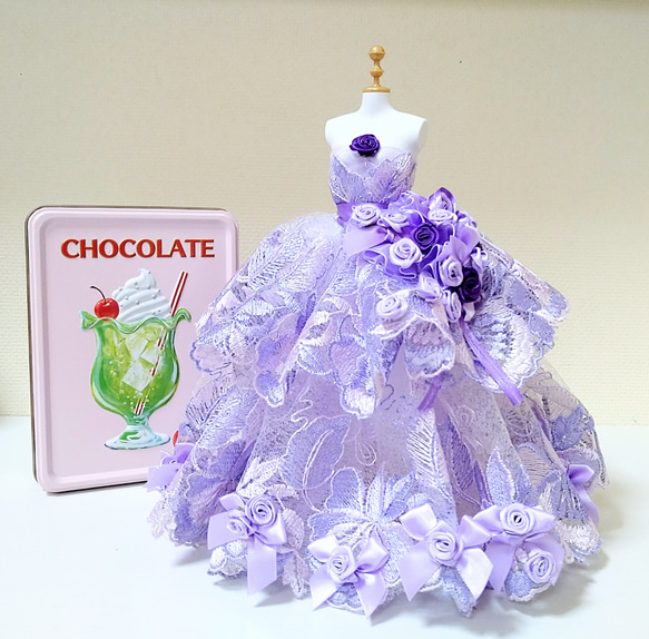 356一点物ミニチュアウエディングドレスラップンツェルの結婚式