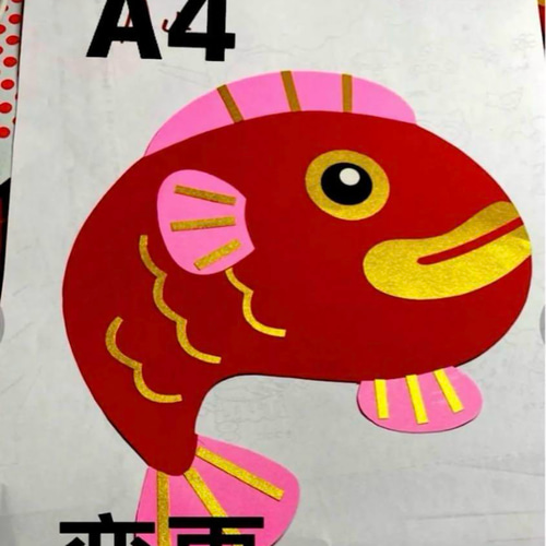 大きめ華鶴 亀 鯛*壁面飾り 型紙 桃? 通販 16471323｜Creema(クリーマ)