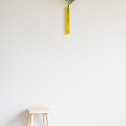 壁掛けOK｜マーブル模様の色ガラス一輪挿し・両面使える花器・花材付き 7枚目の画像