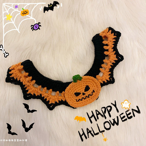 ハロウィン(ブラック)わんちゃん猫ちゃん用襟つき首輪 Amazon | rastar ハロウィン ねこ首輪 2色 首輪 シュシュ
