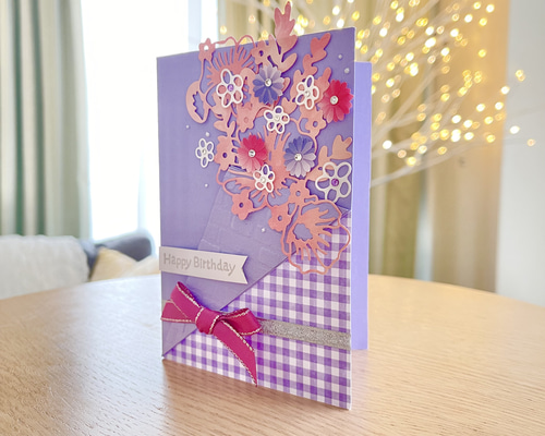 再販売】手作りバースデーカード 97 メッセージカード Lily 通販