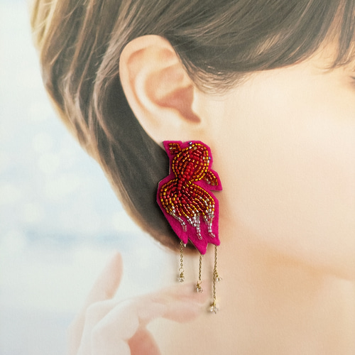 ピアス 片耳用 Bijou de M(ビジュードエム)｜【受注生産】スイカピアス