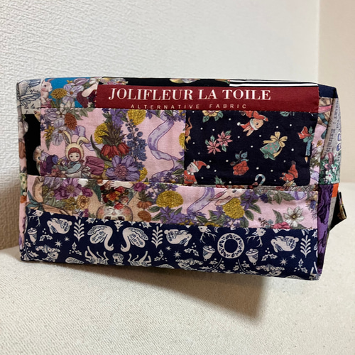 ジョリーフルール マイリトルテイラーパッチワーク ワイヤーバッグ