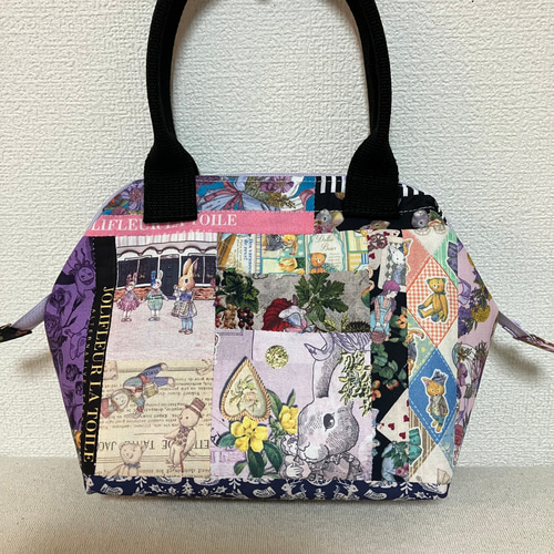 ジョリーフルール マイリトルテイラーパッチワーク ワイヤーバッグ