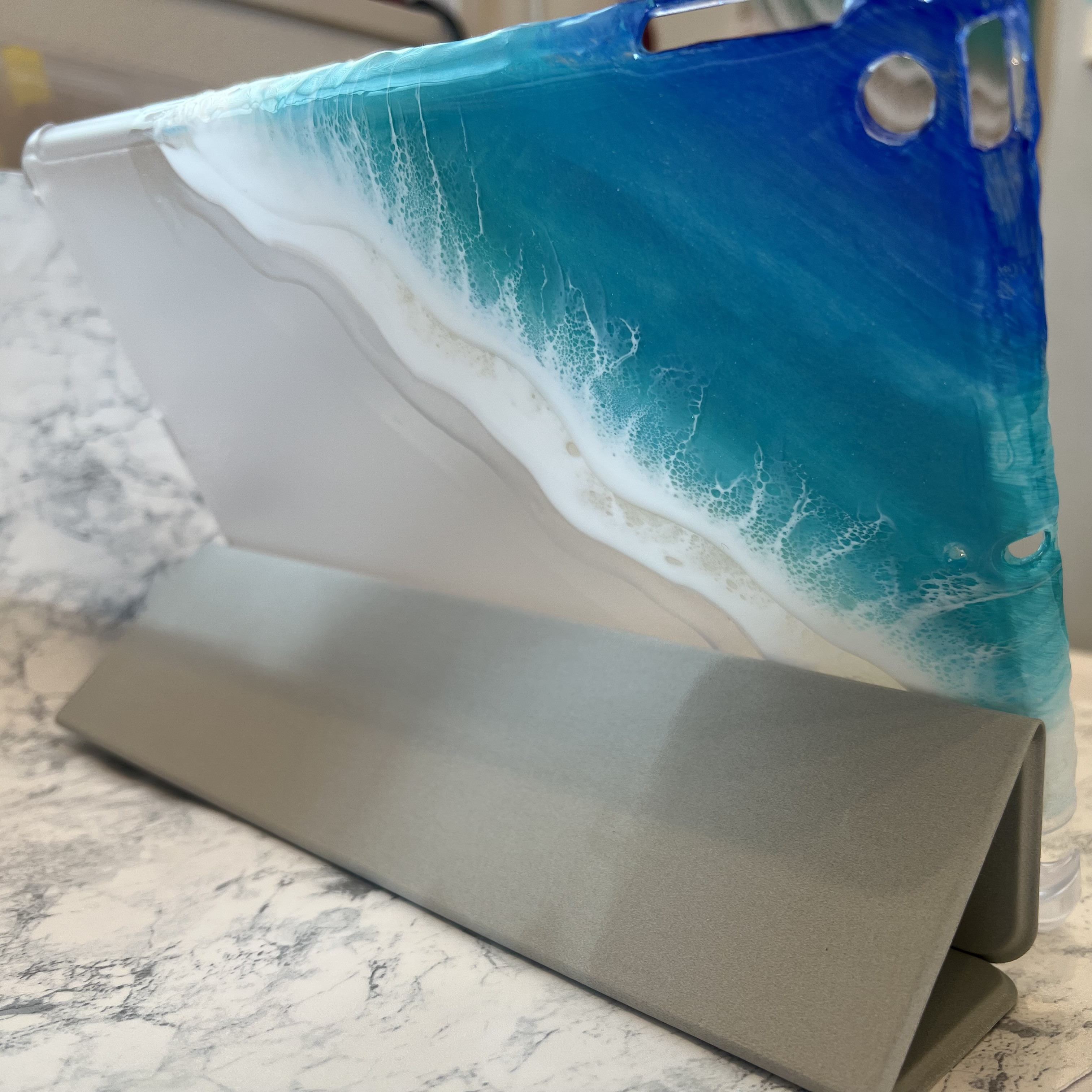 オーダー品　海のiPad手帳型ケース　サイズ変更可　10.9インチ　オーシャンアート　スマホケース　ダブレット　海