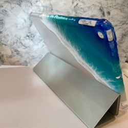 オーダー品　海のiPad手帳型ケース　サイズ変更可　10.9インチ　オーシャンアート　スマホケース　ダブレット　海 6枚目の画像