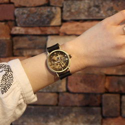 ◆真鍮製　手巻式手作り腕時計◆ LBM-2048 8枚目の画像