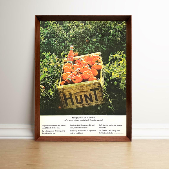 ハンツ トマト ケチャップ 1960年代 アメリカ雑誌 ヴィンテージ 広告