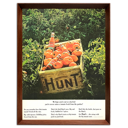 ハンツ トマト ケチャップ 1960年代 アメリカ雑誌 ヴィンテージ 広告