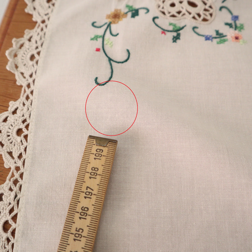 花柄手刺繍 テーブルクロス　ヴィンテージ　ハンドメイド　レースクロス 花柄手刺繍 テーブルクロス ヴィンテージ ハンドメイド レース