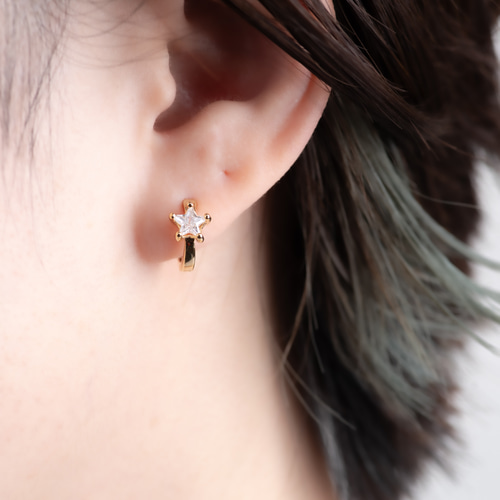 ゴールド ホ hoop ピアス ギフトボックス付き