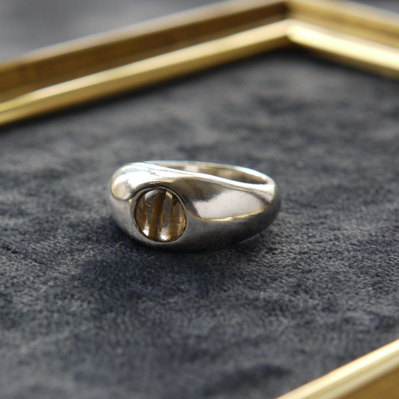 ルチルクォーツの手作りリング ルチルクォーツの手作りリング