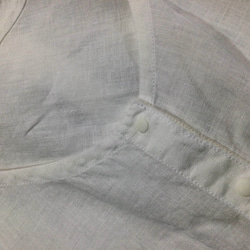 リネンのインナーシャツ　白　L　送料無料　返品可能　 7枚目の画像