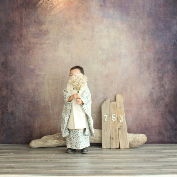 【セパレート着物】3歳着物4点セット【liberty／エデナム】 5枚目の画像