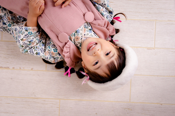 【セパレート着物】3歳着物4点セット【liberty／エデナム】 3枚目の画像