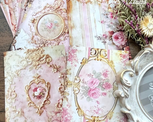 【再販♡】コラージュ素材 厚紙錆タグ♡ ピンクプレート 724e0dd5f2b64be210c997b866e5a8