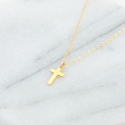 祝福 十字架  Cross s925 純銀 厚鍍24k純金 項鍊 情人節 禮物 第1張的照片